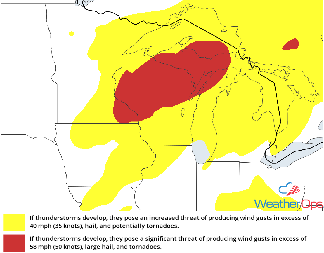 Thunderstorm Risk for Wednesday, October 3, 2018