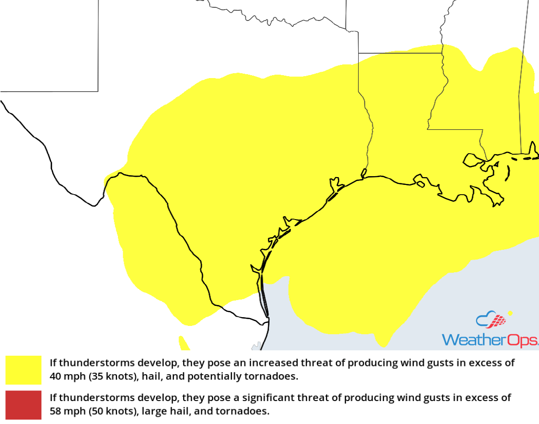Thunderstorm Risk for Thursday, November 8, 2018