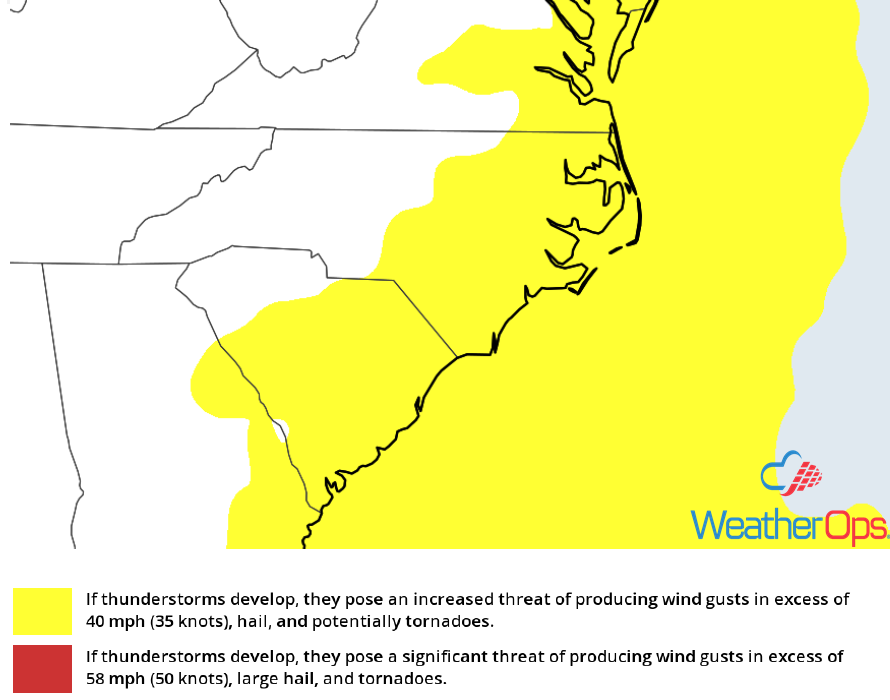 Thunderstorm Risk for Thursday, December 20, 2018