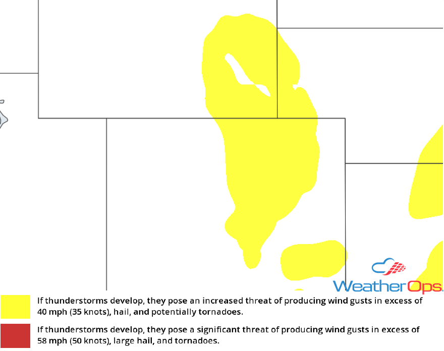 Thunderstorm Risk for Monday, May 14, 2018