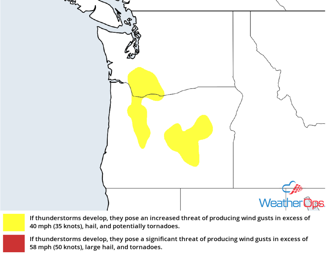 Thunderstorm Risk for Wednesday, June 20, 2018