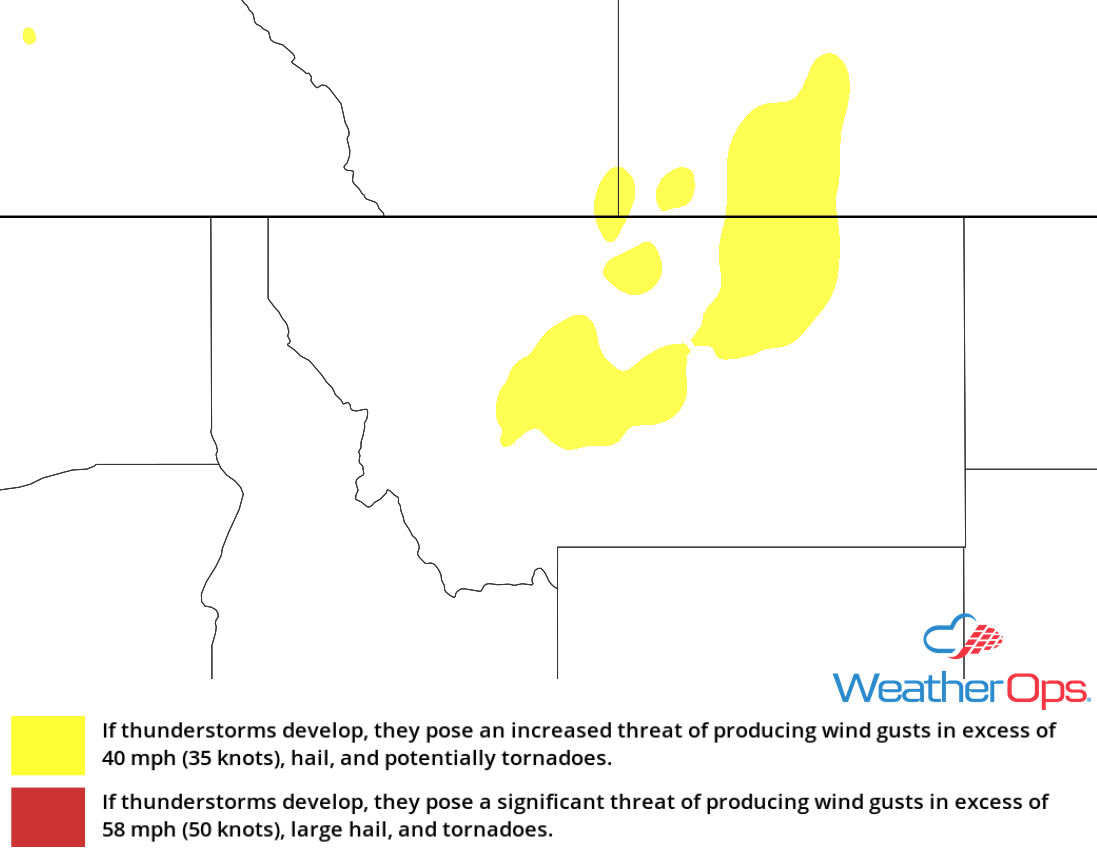 Thunderstorm Risk for Monday, June 25, 2018