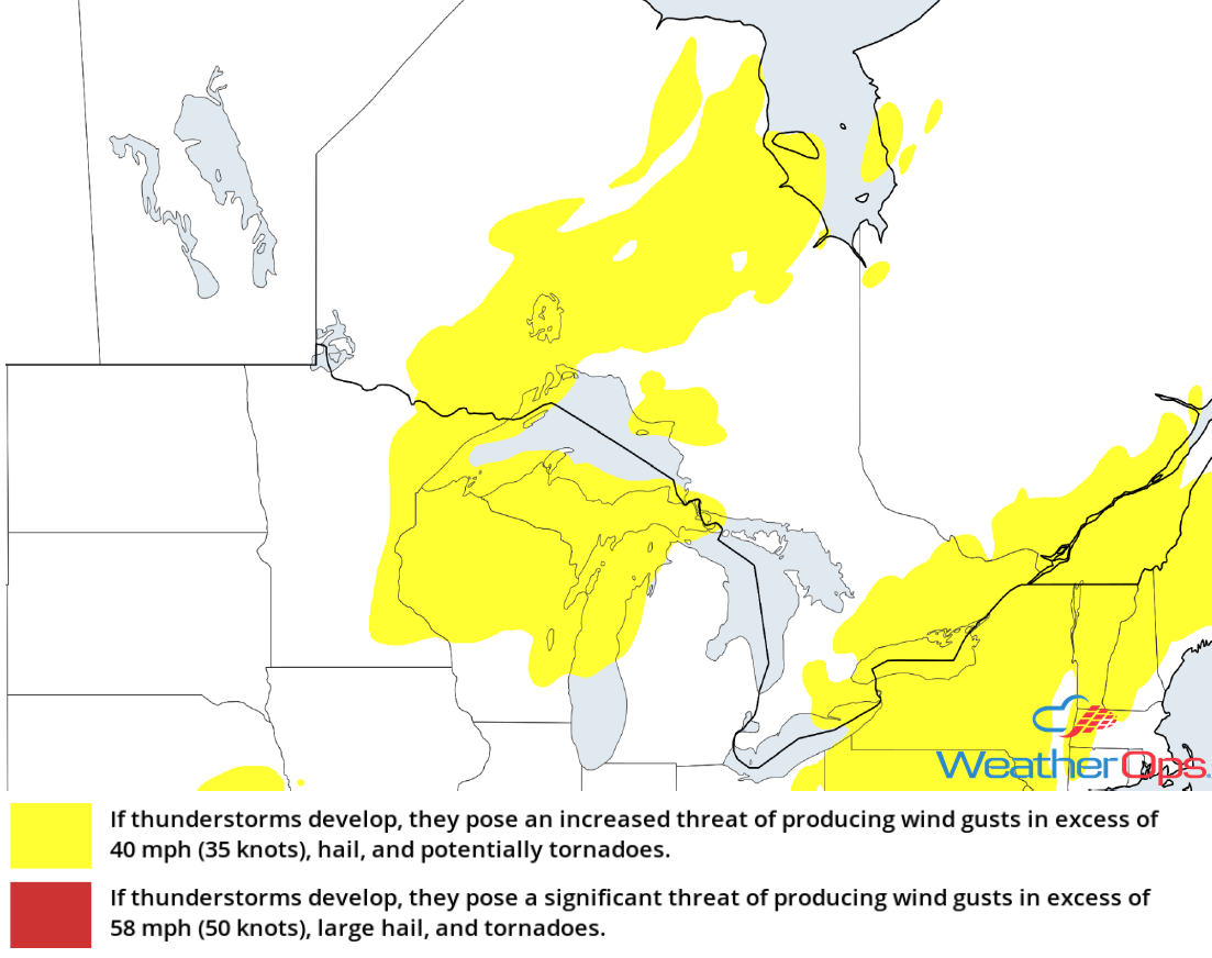 Thunderstorm Risk for Wednesday, August 8, 2018