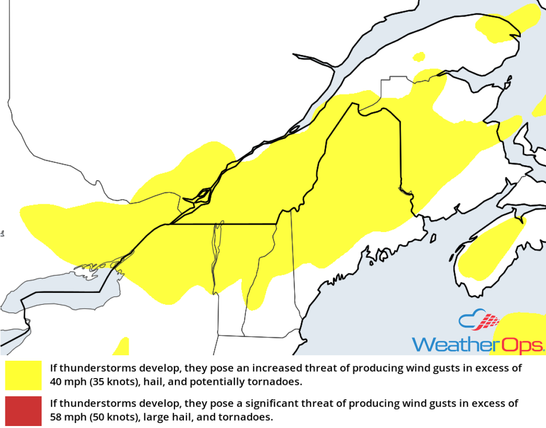 Thunderstorm Risk for Wednesday, August 15, 2018