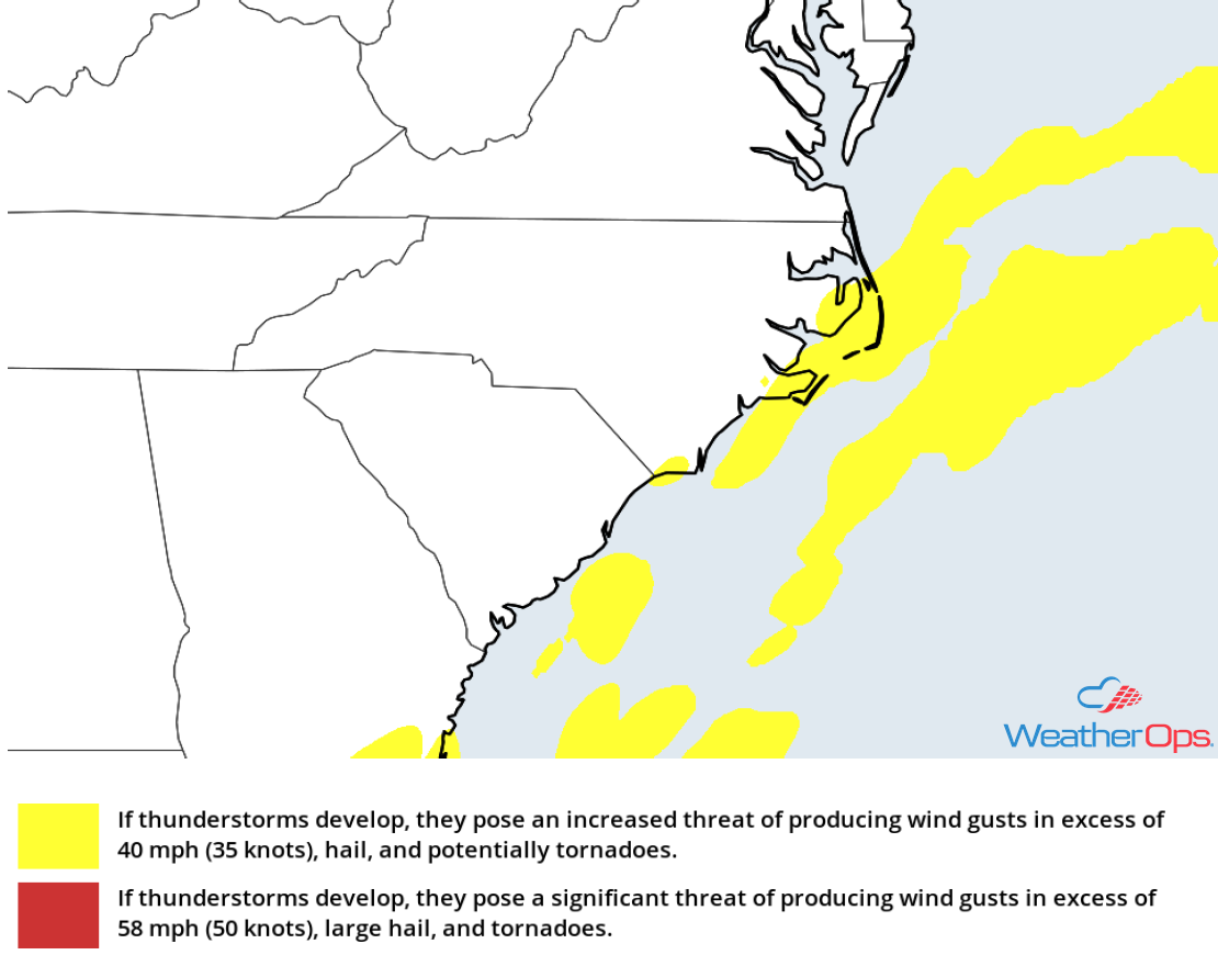 Thunderstorm Risk for Wednesday, August 22, 2018