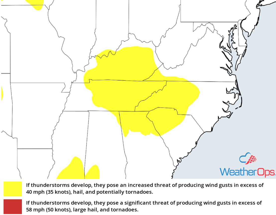 Thunderstorm Risk for Tuesday, May 29, 2018