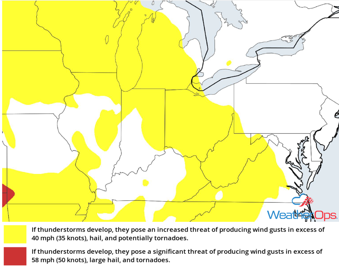 Thunderstorm Risk for Wednesday, May 30, 2018