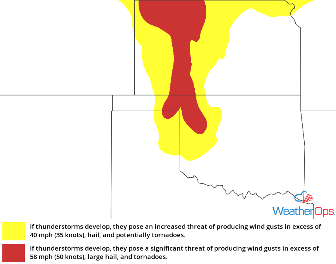 Thunderstorm Risk for Wednesday, June 6, 2018