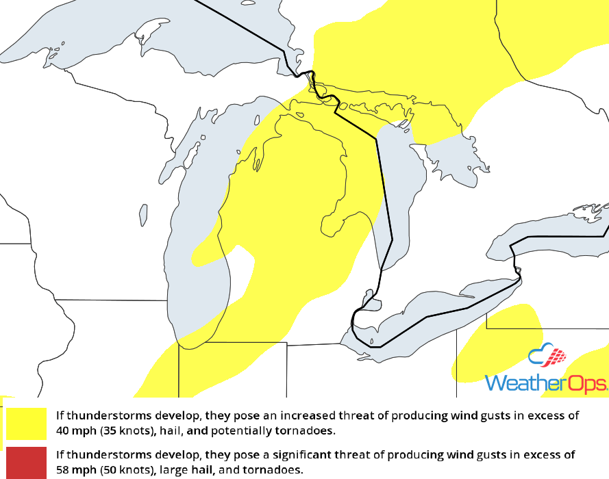 Thunderstorm Risk for Thursday, August 2, 2018