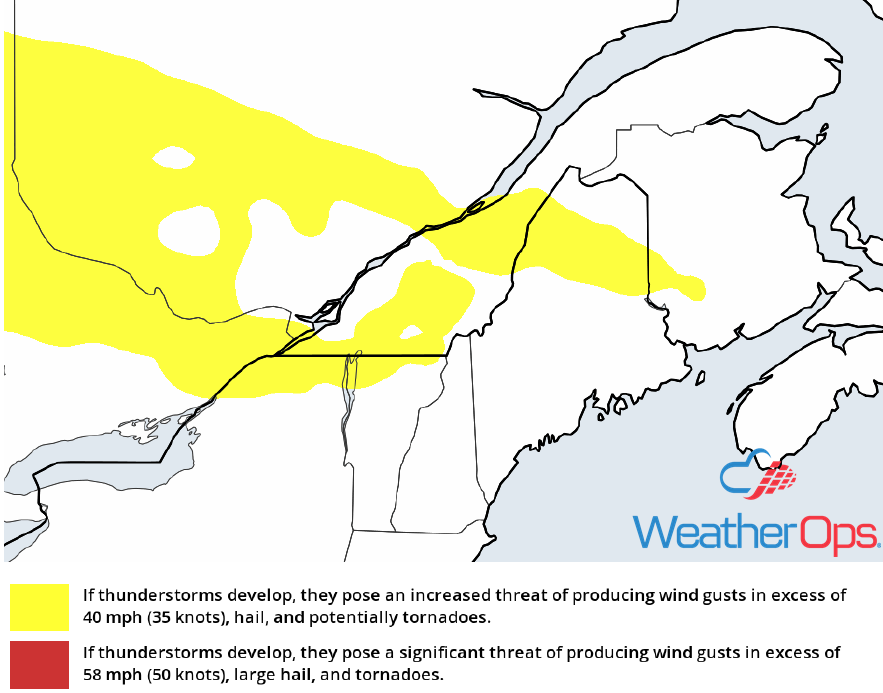 Thunderstorm Risk for Friday, May 25, 2018