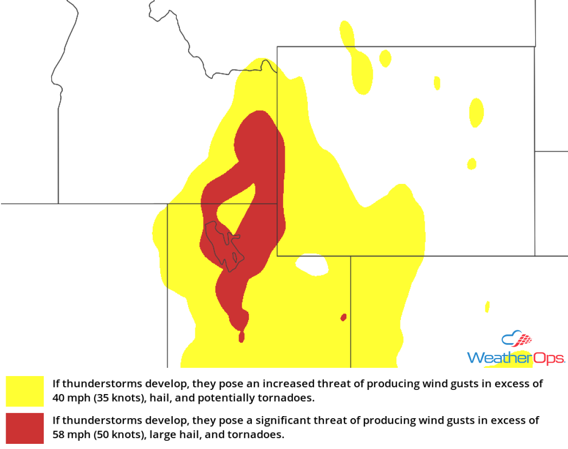 Thunderstorm Risk for Wednesday, August 22, 2018