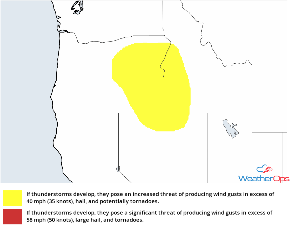 Thunderstorm Risk for Friday, April 27, 2018