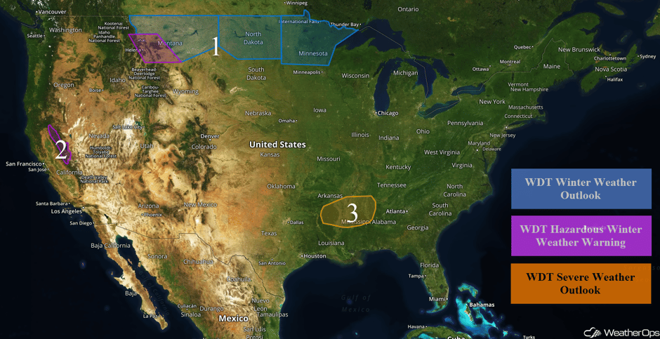 US Hazards Friday, November 3, 2017