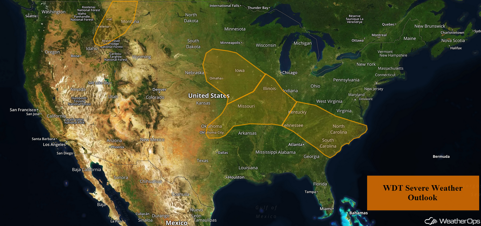 US Hazards Monday, June 25, 2018