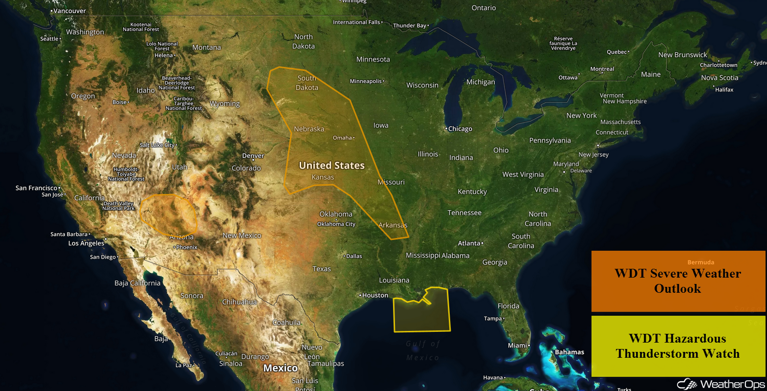 US Hazards Wednesday, July 18, 2018