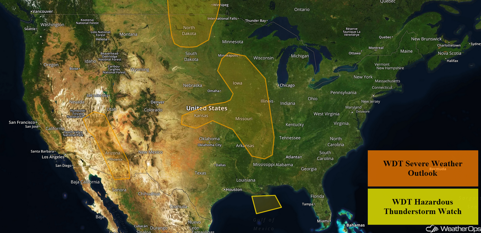 US Hazards Thursday, July 19, 2018