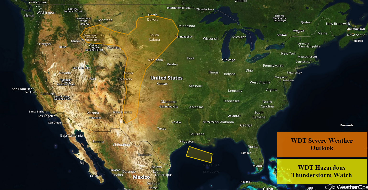 US Hazards for Tuesday, July 24, 2018