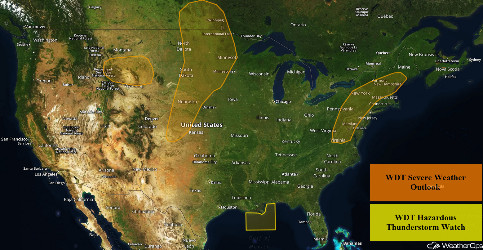 US Hazards Friday, August 3, 2018