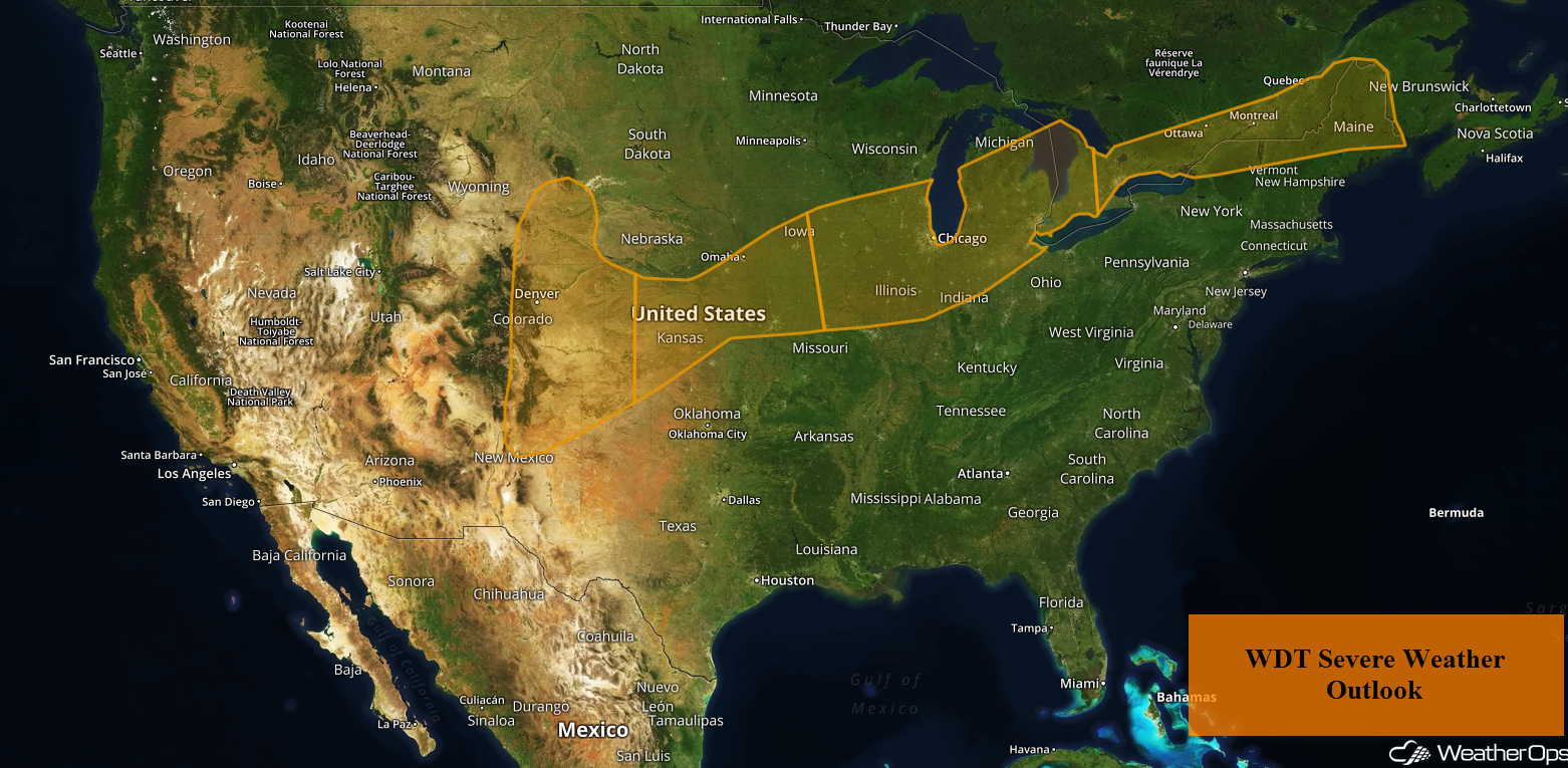 US Hazards Monday, August 6, 2018