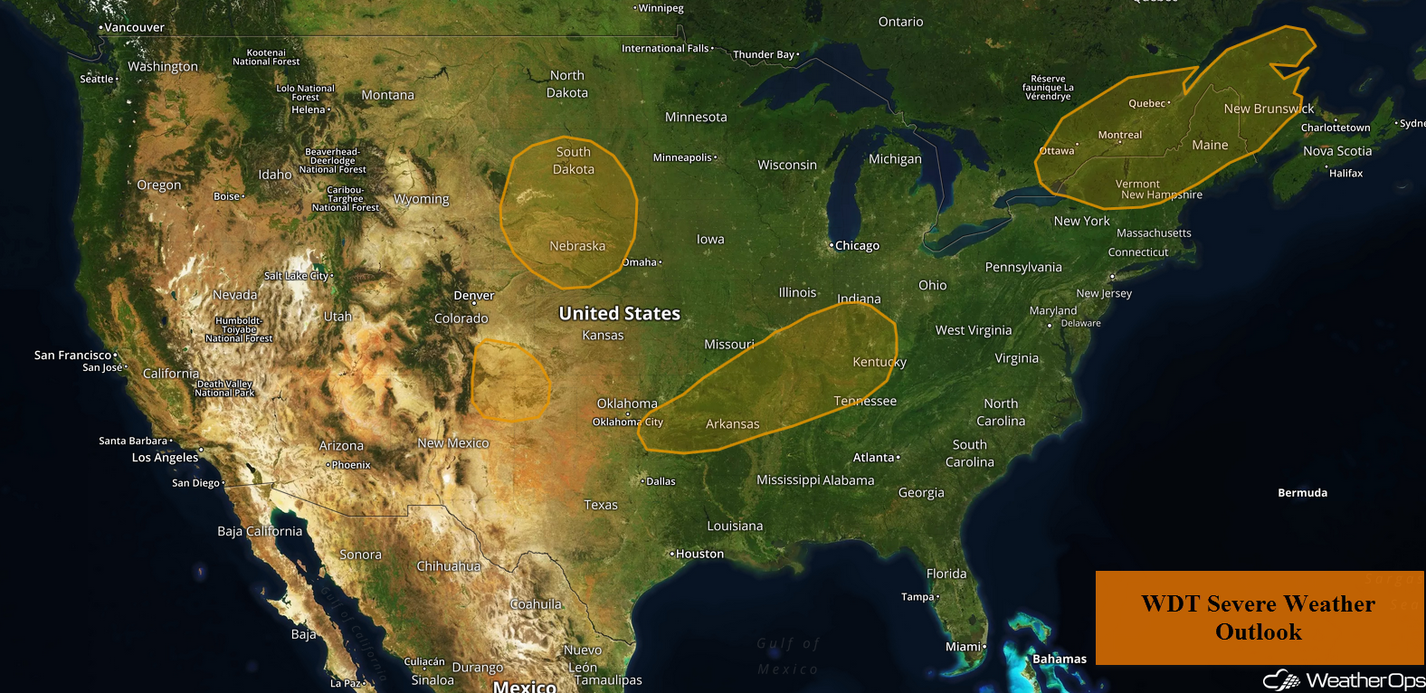 US Hazards Wednesday, August 15, 2018