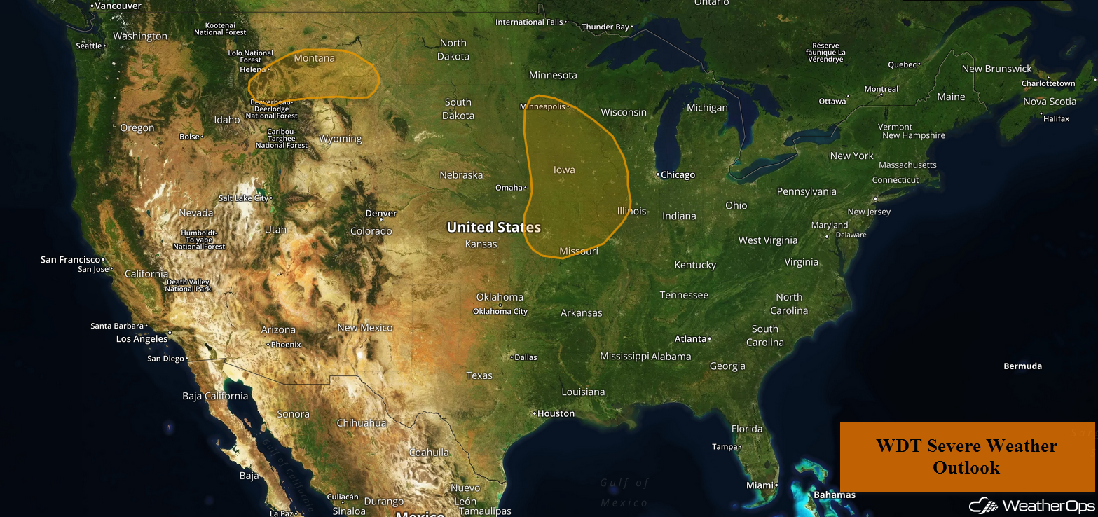 US Hazards for Friday, August 24, 2018