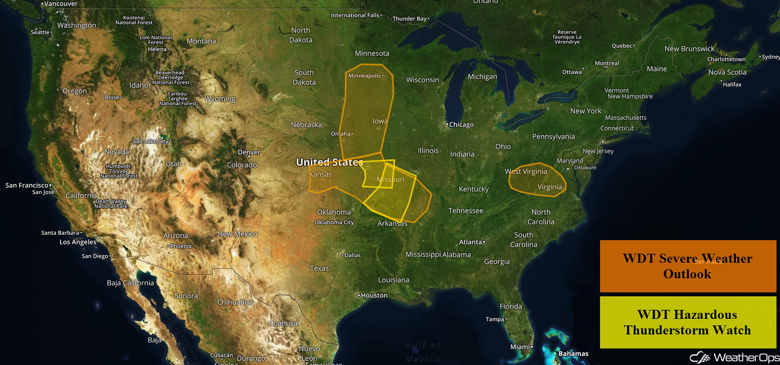 US Hazards Friday, August 30, 2018