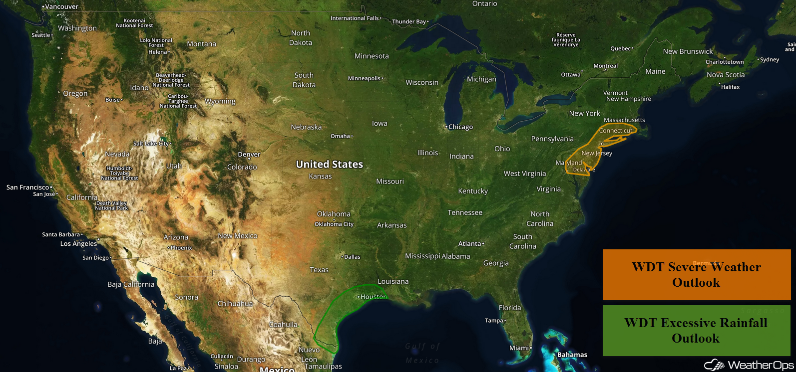 US Hazards Monday, September 10, 2018