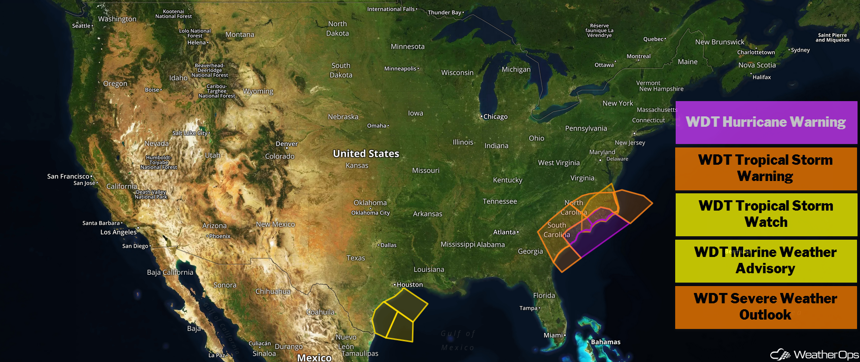 US Hazards Thursday, September 13, 2018
