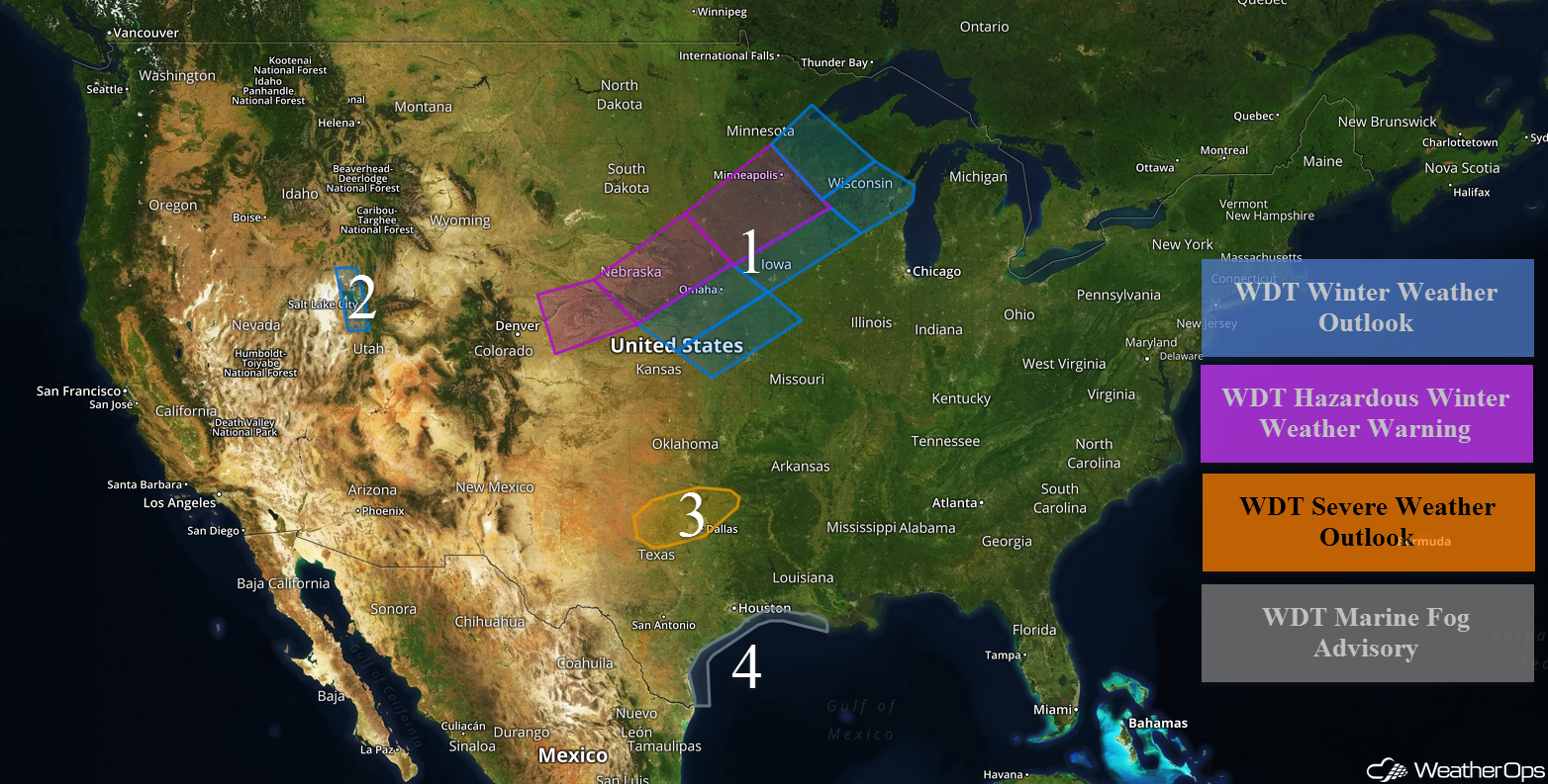 US Hazards Friday, February 23, 2018