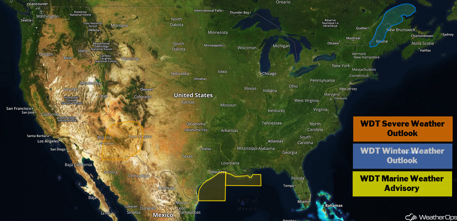 US Hazards Tuesday, October 23, 2018