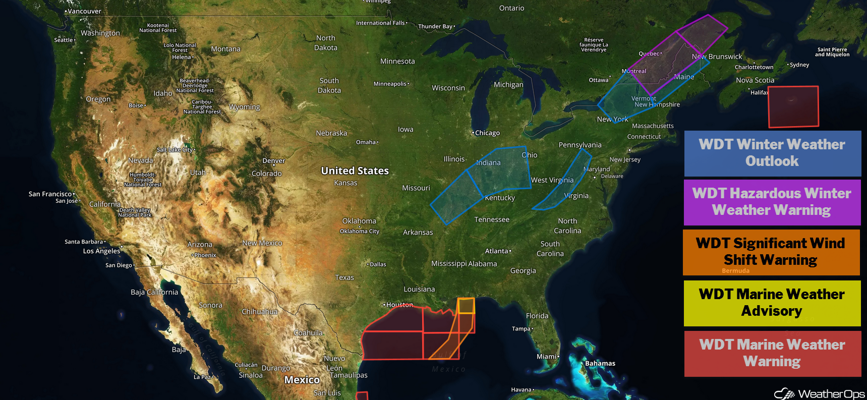 US Hazards Tuesday, November 13, 2018