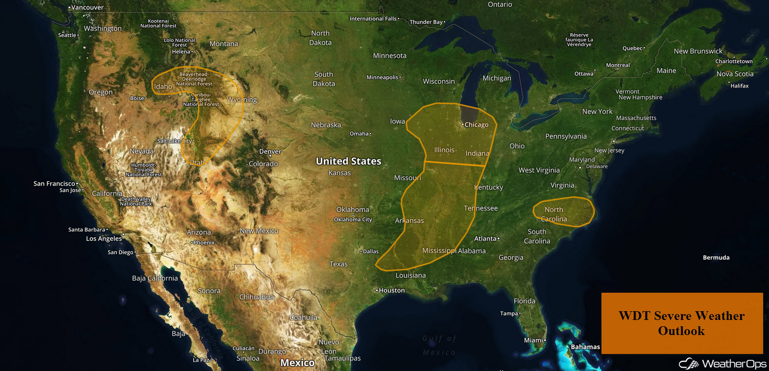 US Hazards Monday, August 20, 2018