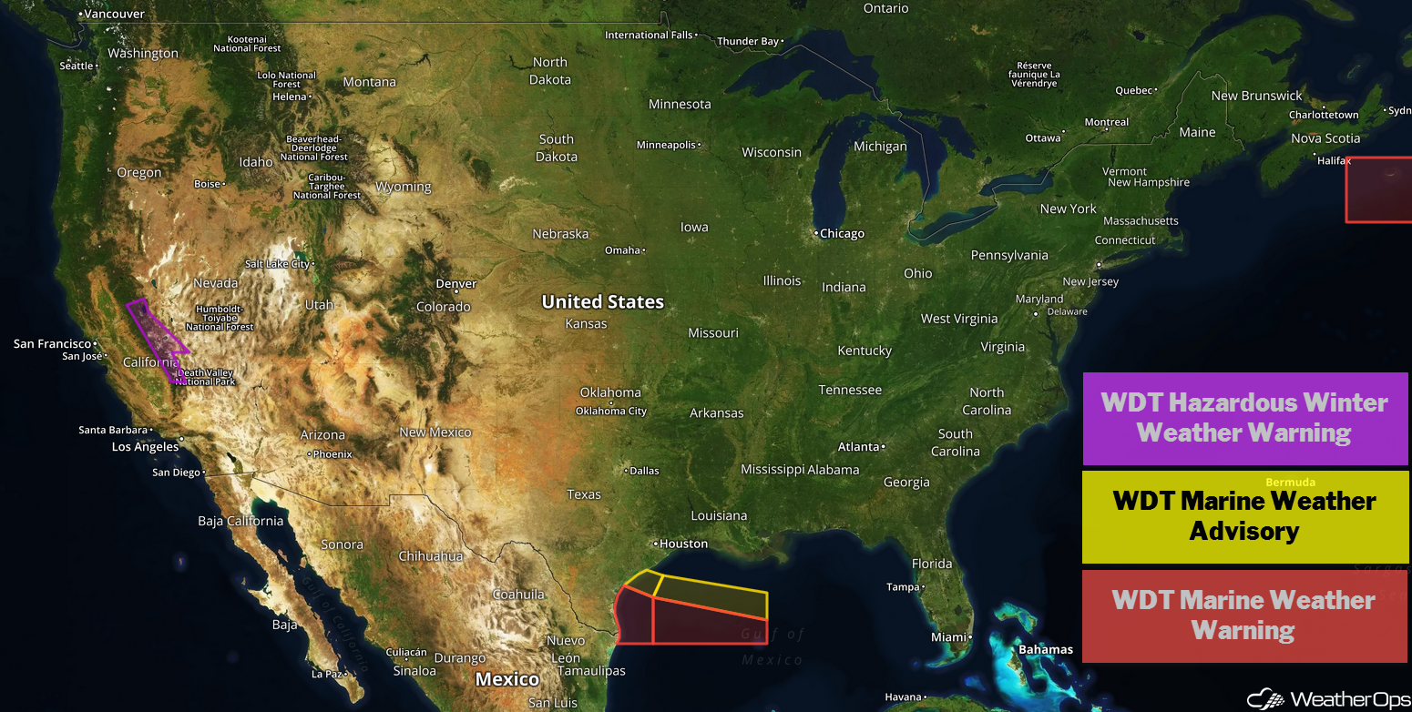 US Hazards Wednesday, November 21, 2018