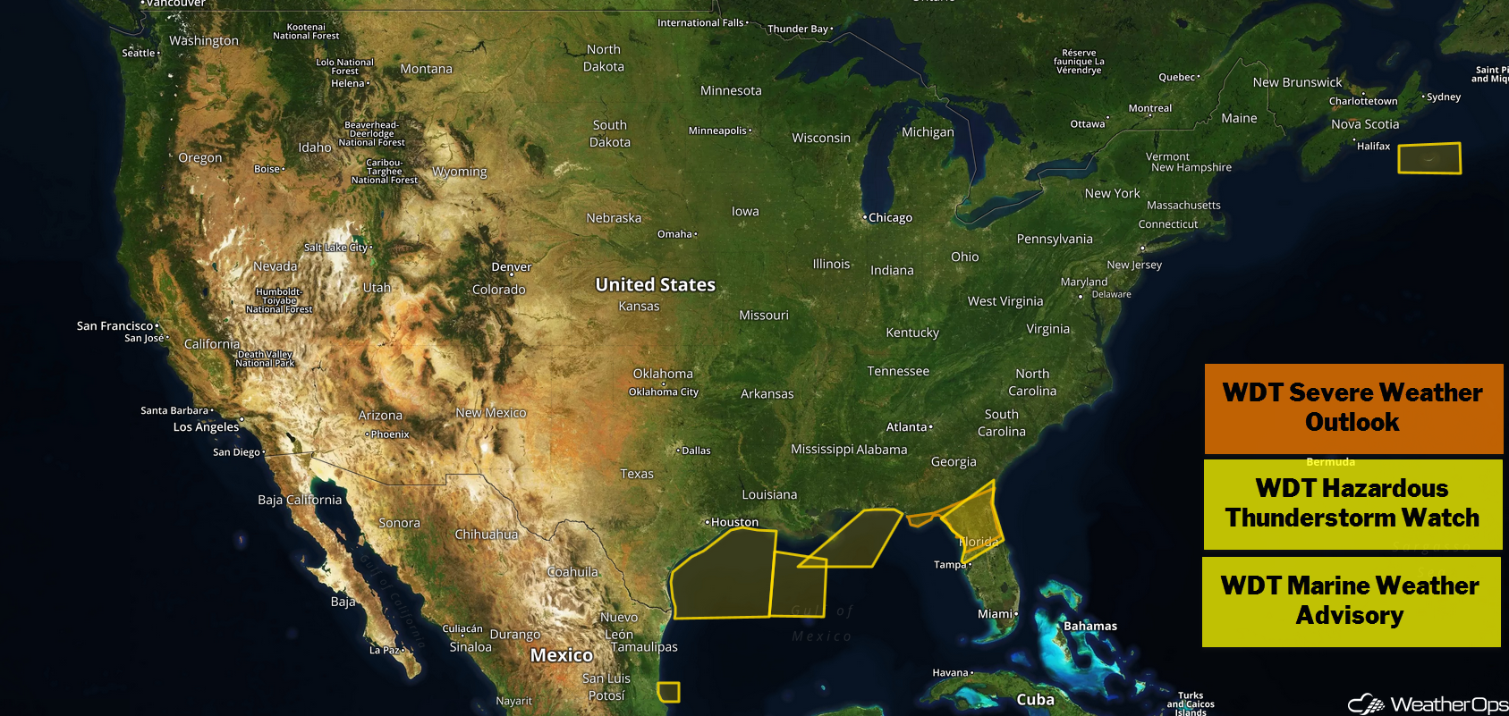 US Hazards Monday, December 3, 2018