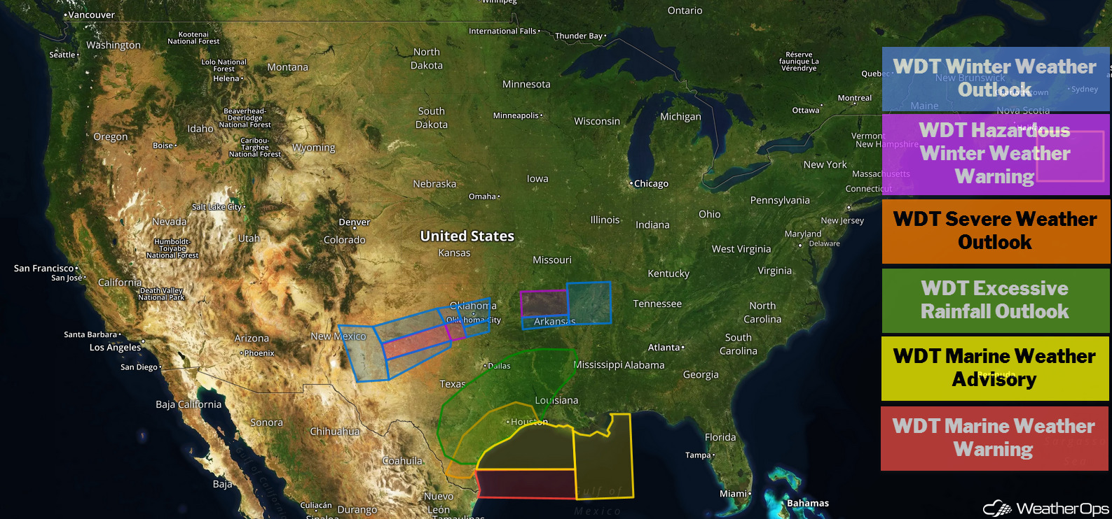 US Hazards Friday, December 7, 2018
