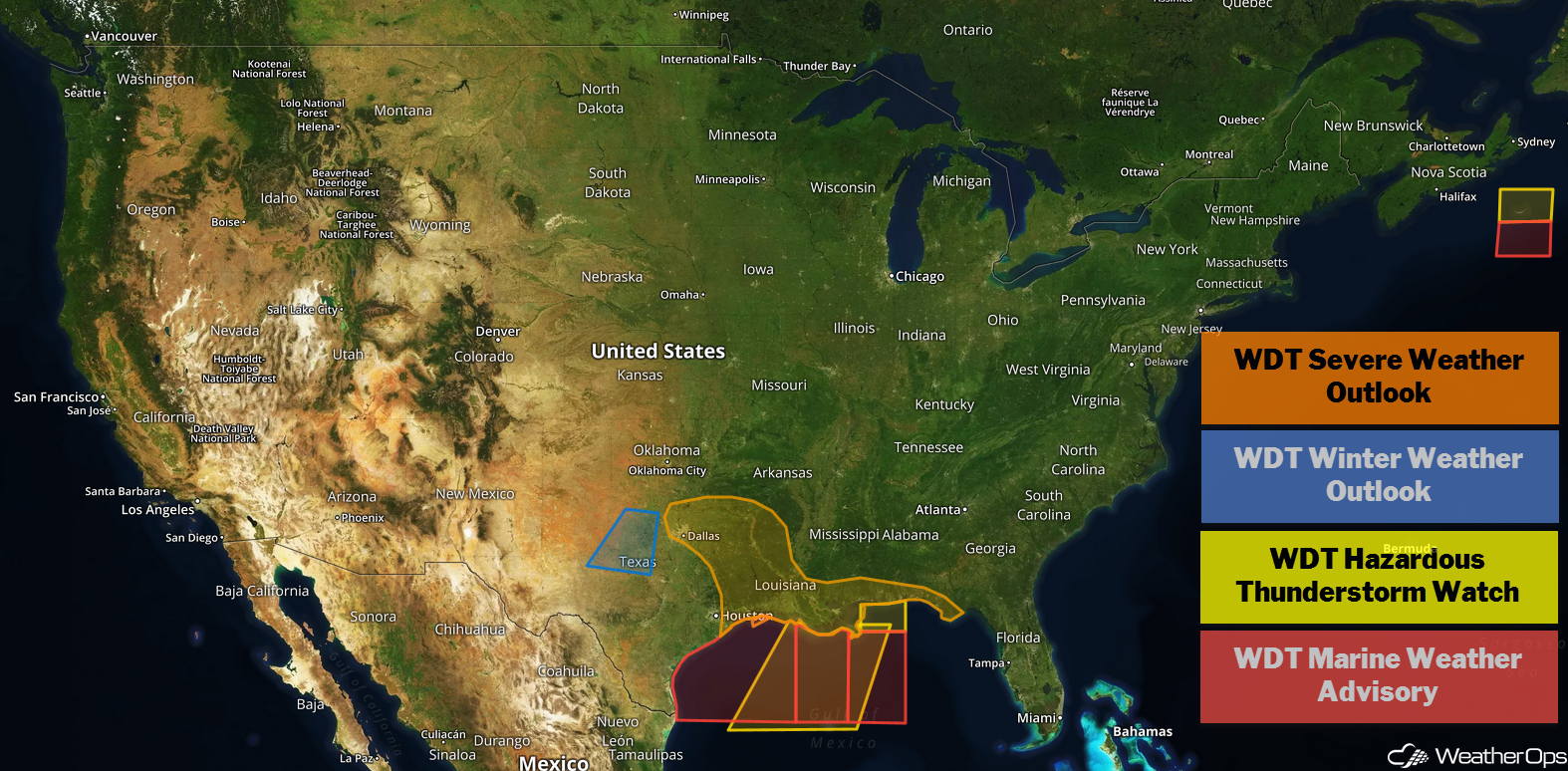 US Hazards Thursday, December 13, 2018