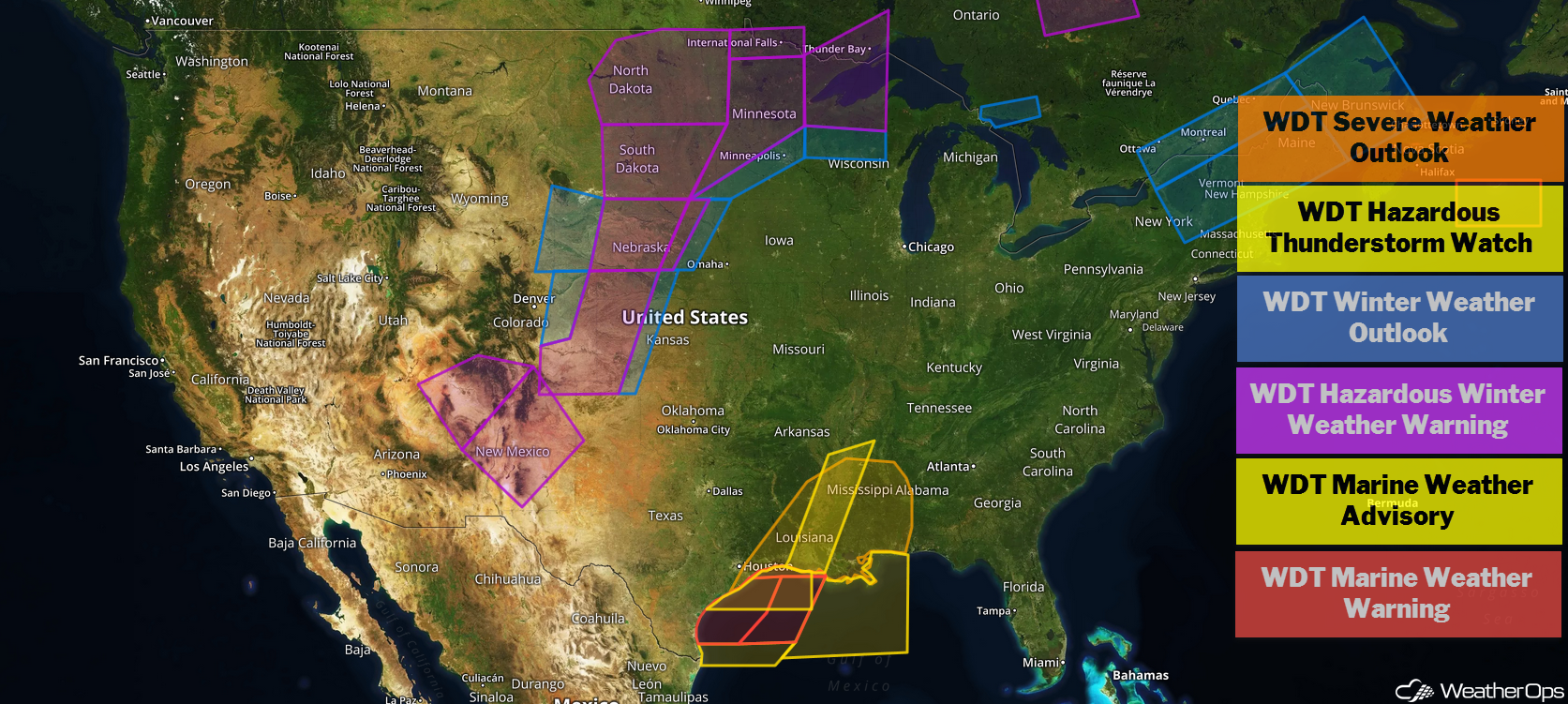 US Hazards Thursday, December 27, 2018