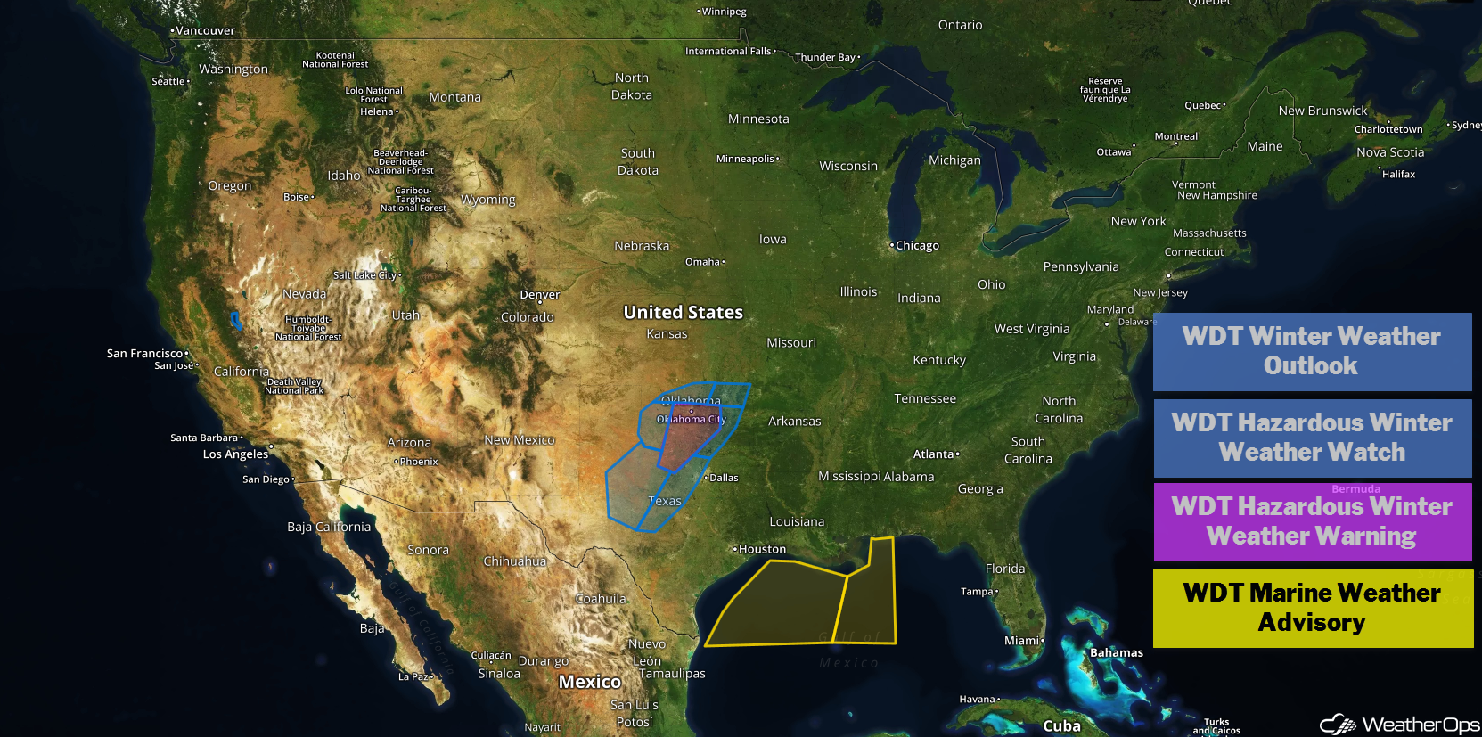 US Hazards Thursday, January 3, 2018