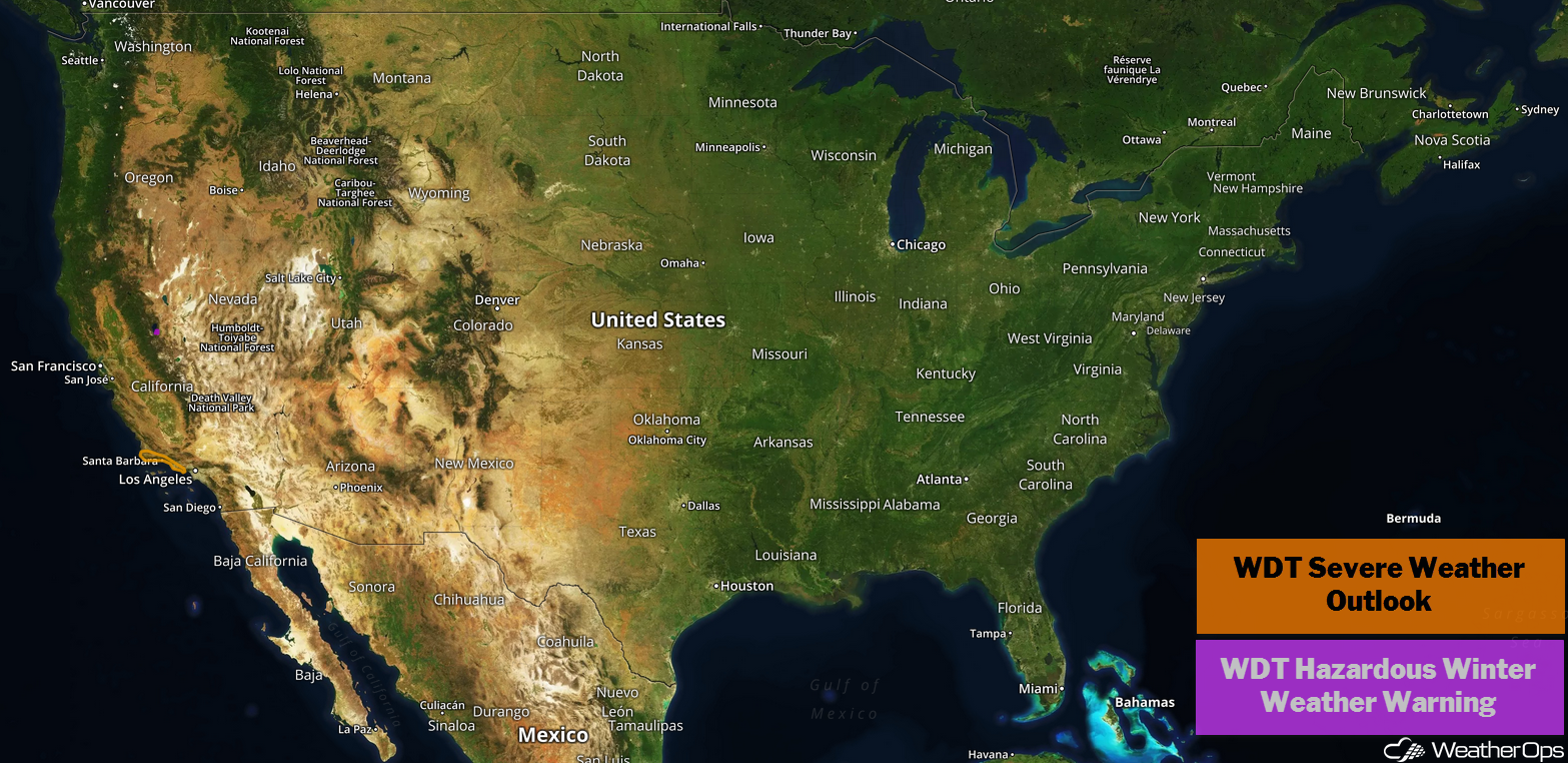 US Hazards Tuesday, January 15, 2019