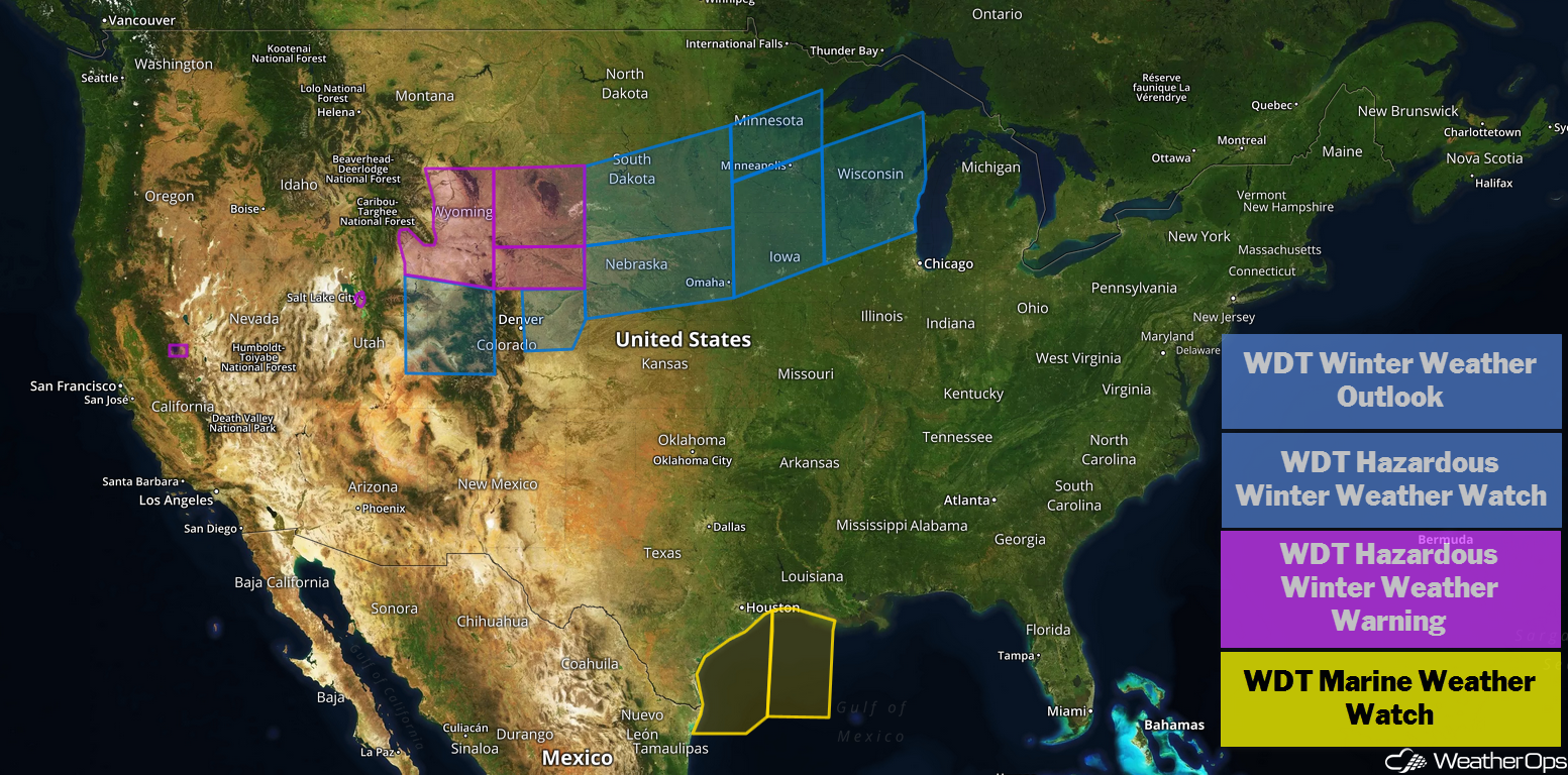 US Hazards Monday, January 21, 2019