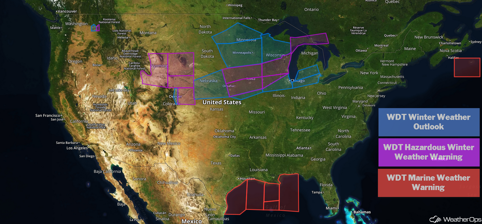 US Hazards Tuesday, January 22, 2019