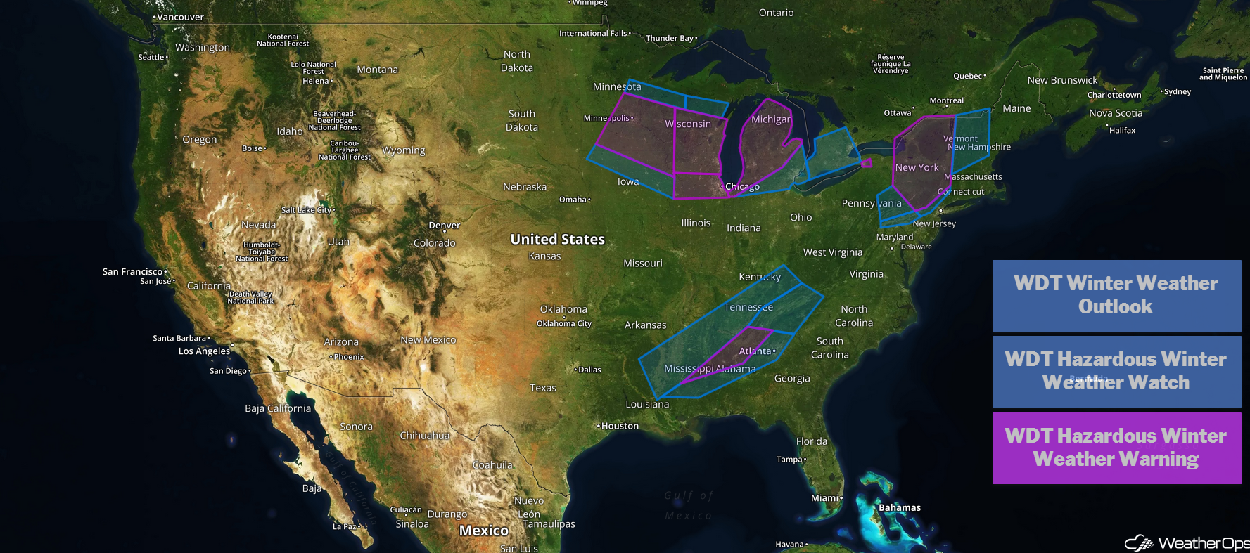 US Hazards Monday, January 28, 2019