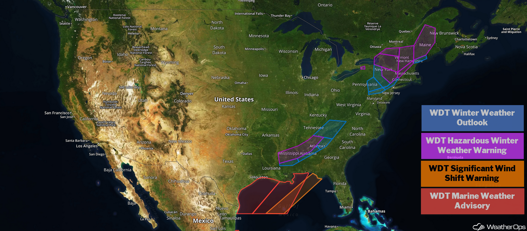 US Hazards Tuesday, January 29, 2019