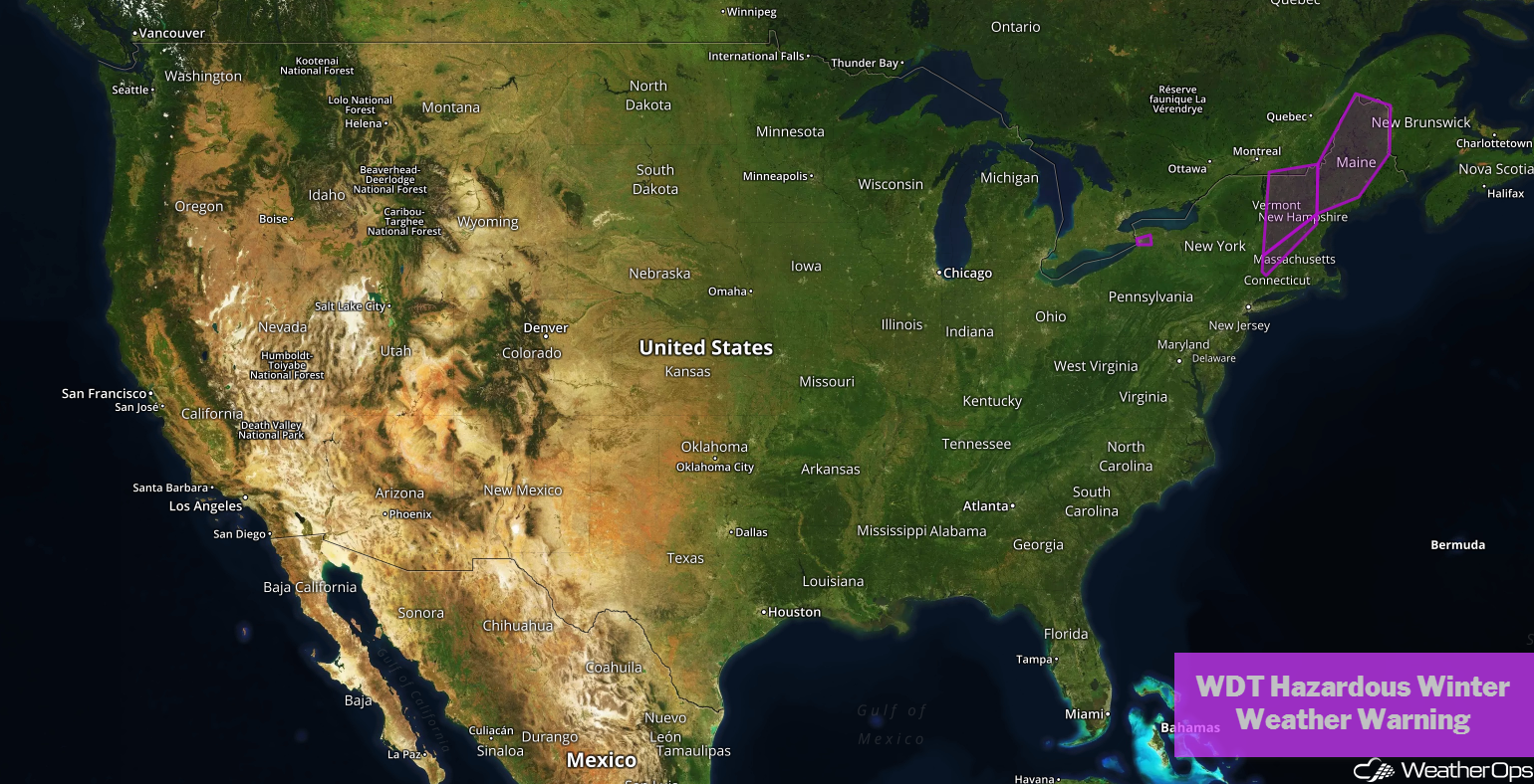 US Hazards Wednesday, January 30, 2019