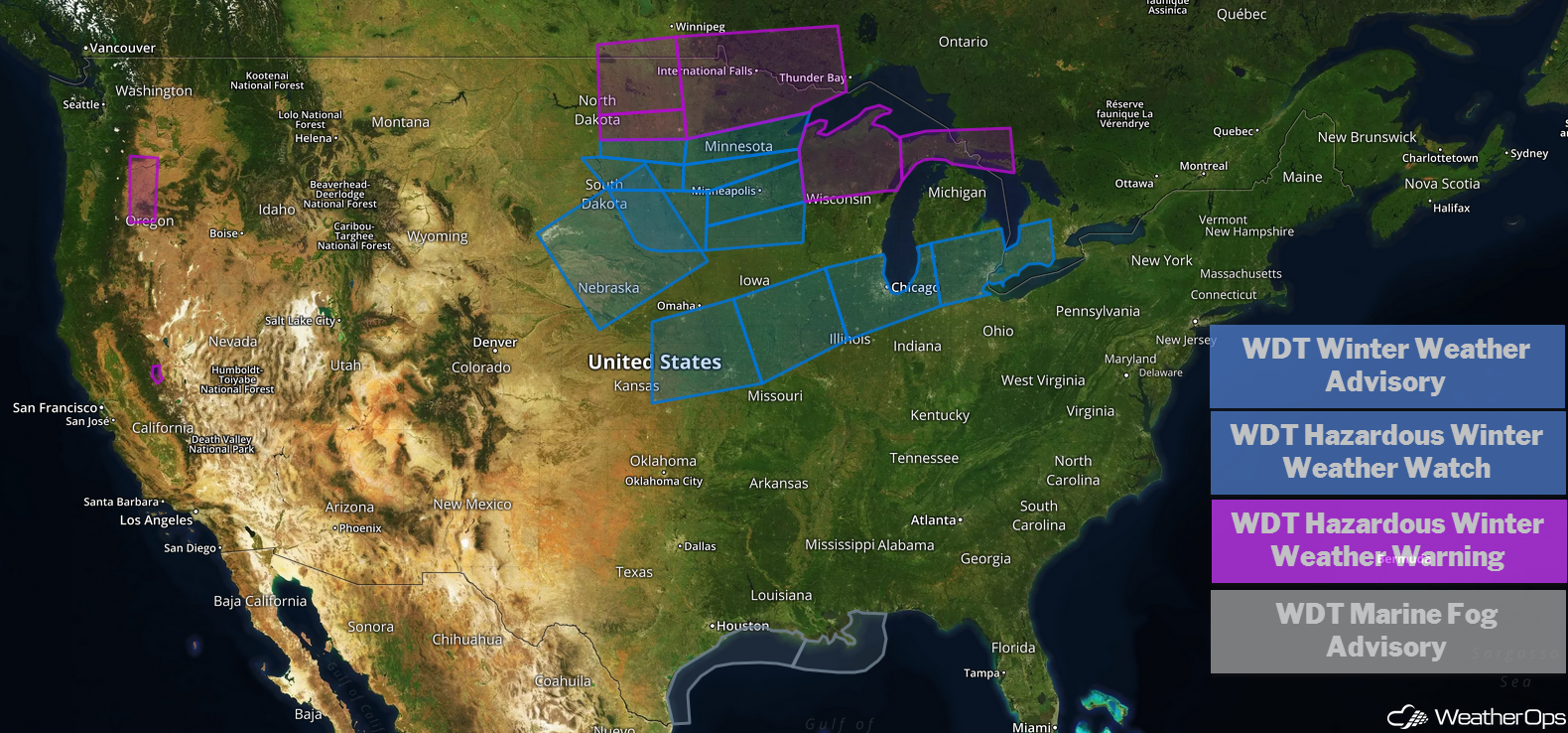US Hazards Monday, February 4, 2019