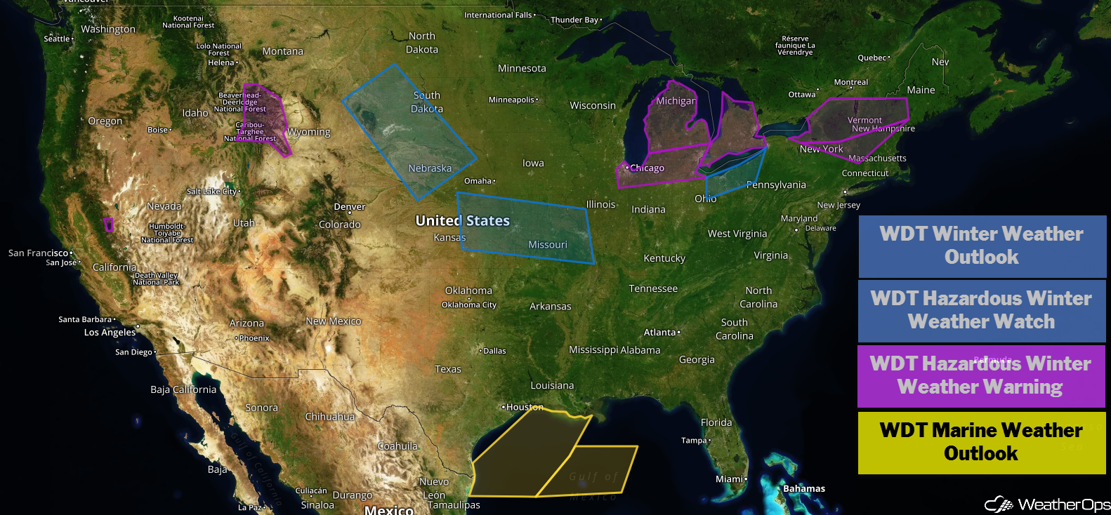 US Hazards Wednesday, February 13. 2019