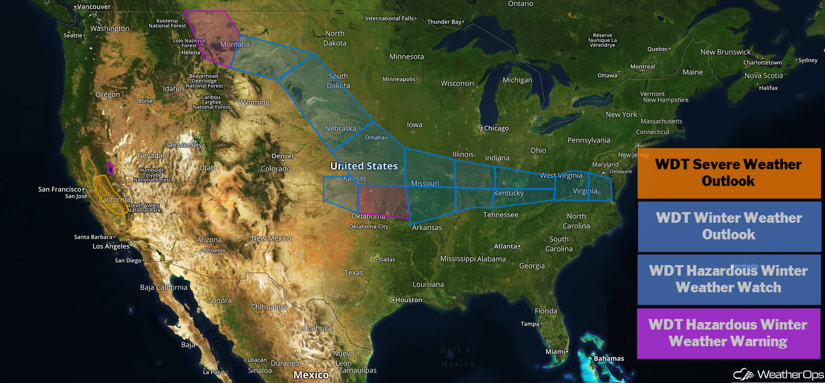 US Hazards Thursday, February 14, 2019