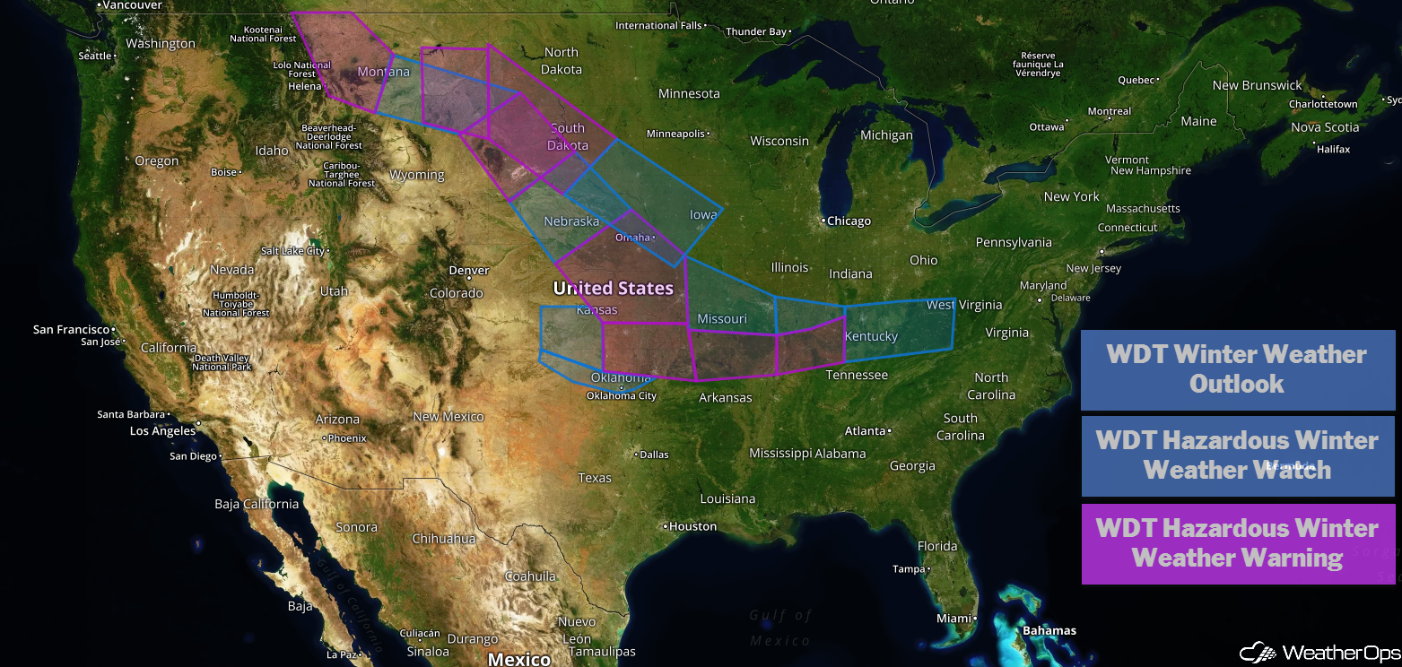 US Hazards for Friday, February 15, 2019