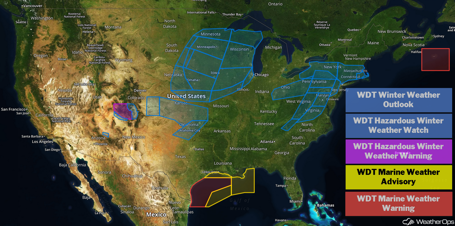 US Hazards Monday, February 18, 2019