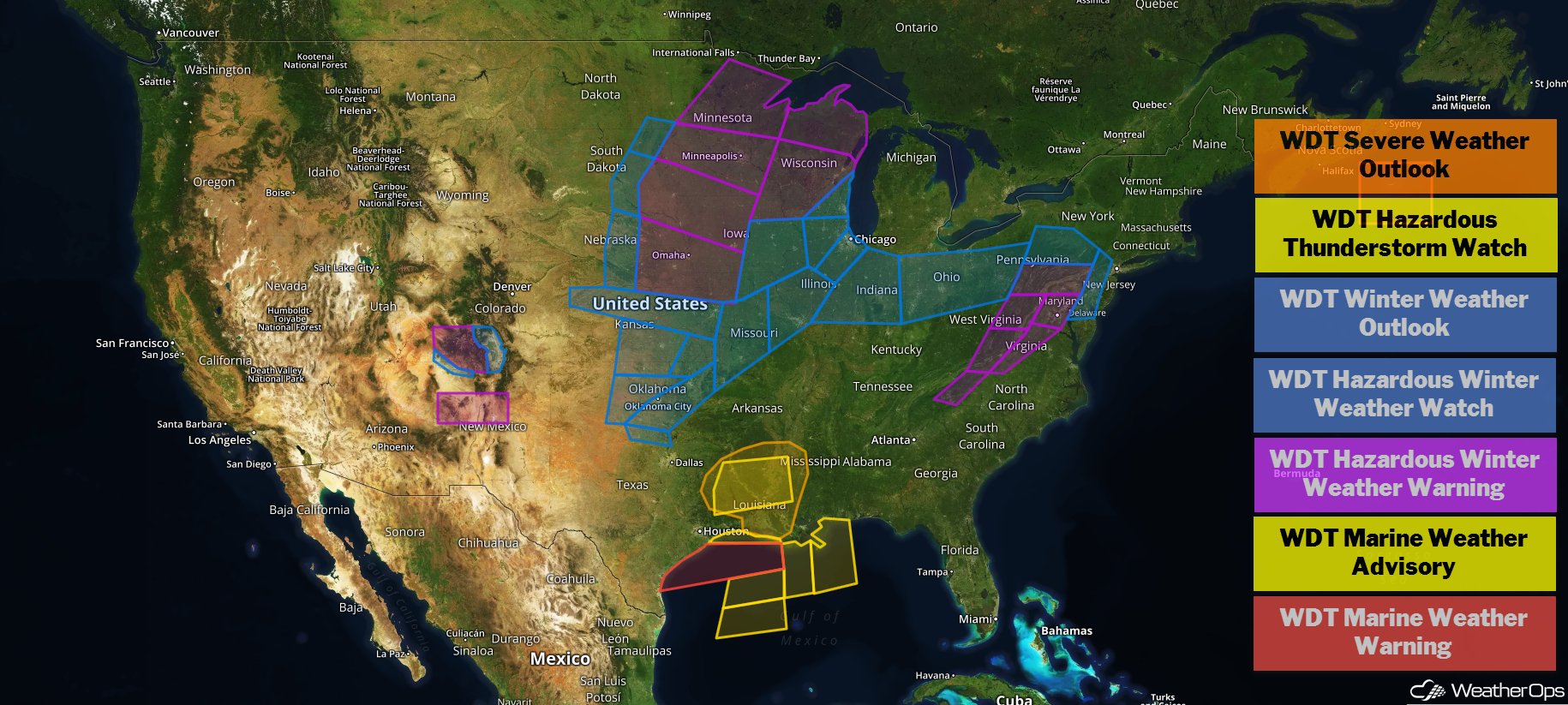 US Hazards Tuesday, February 19, 2019